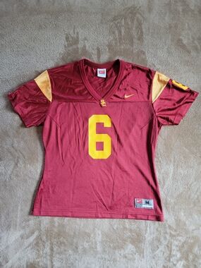 USC Nike Women's Garnet & Gold #6 Football Jersey Top